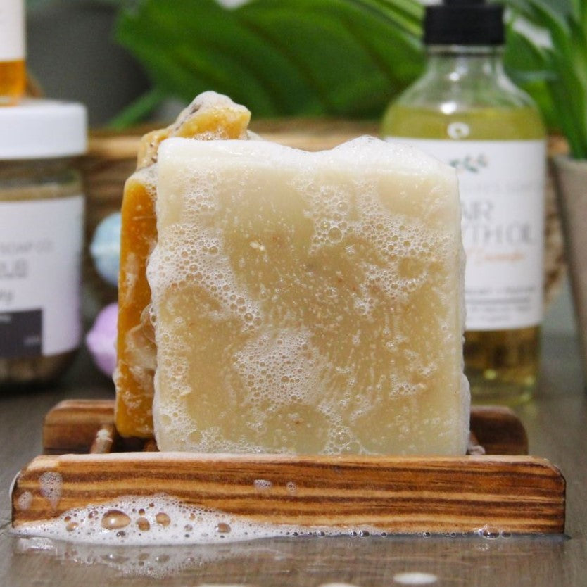 Oatmeal Milk & Honey Soap -All Natural Homemade Soap made in Jacksonville FL USA with essential oils! 100 % JUNK FREE Handmade Soap without lye | Eczema Soap