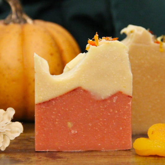 Apricot Pumpkin Milk Honey Soap- Specialty Autumn Collection