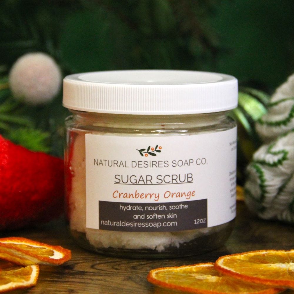 Cranberry Orange Sugar Scrub 100% JUNK FREE